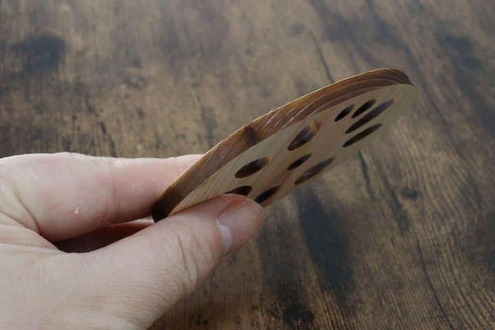 ひのきレンコンコースター デザイン