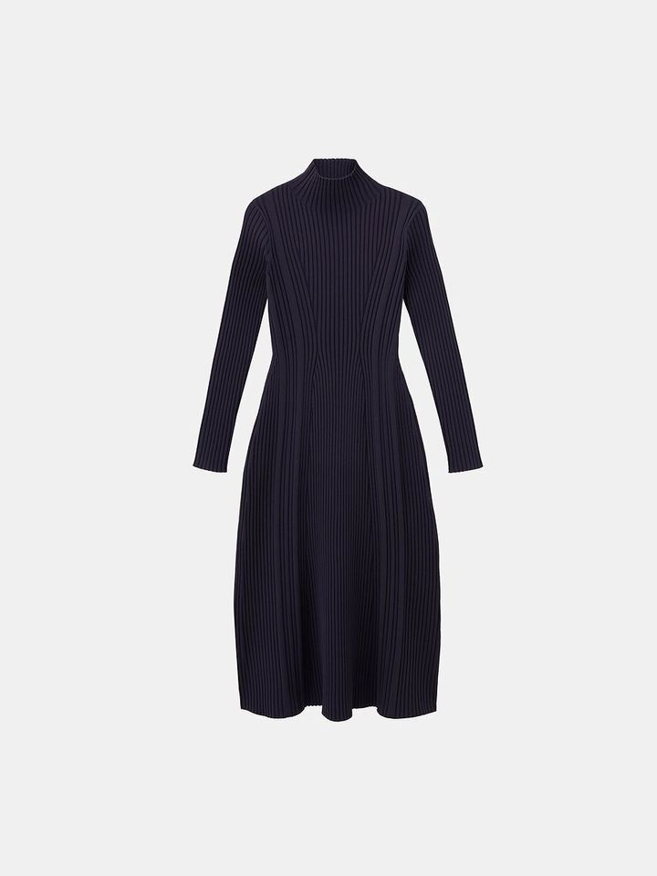 PLSTのホールガーメント（R）リブニットワンピース