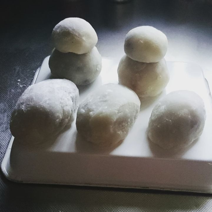 雪うさぎと雪だるまのいちご大福