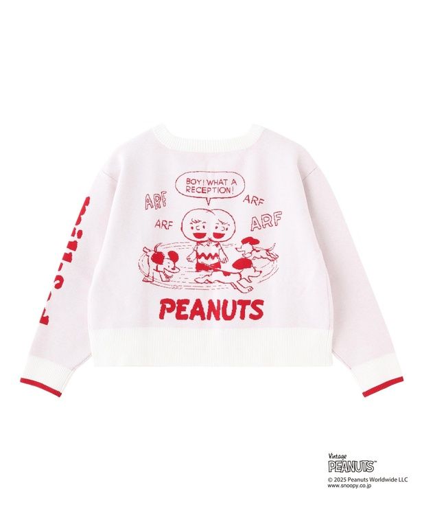 「MILKFED. × PEANUTS KNIT CARDIGAN(オフホワイト)」(1万3200円)
