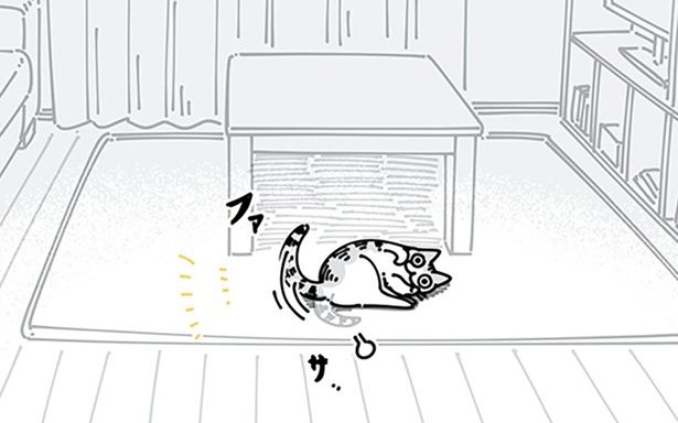 しっぽで答えてる…？ （C）キュルZ／KADOKAWA