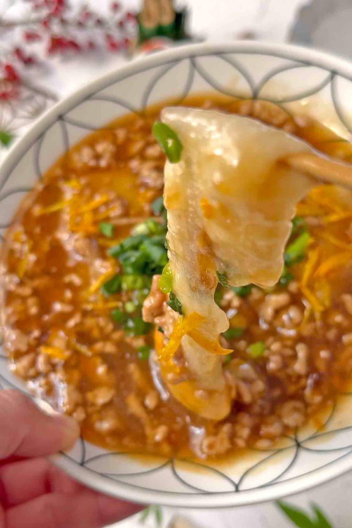 餅の鶏そぼろあん3