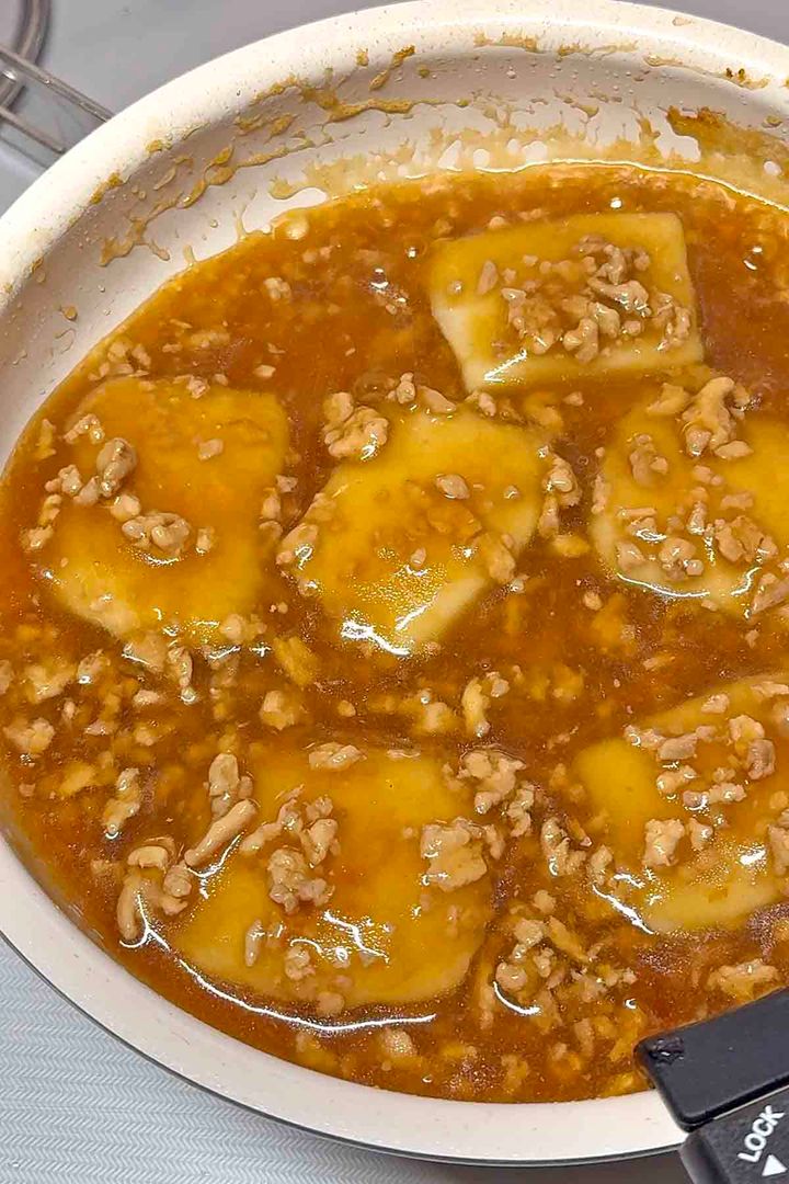 餅の鶏そぼろあん4