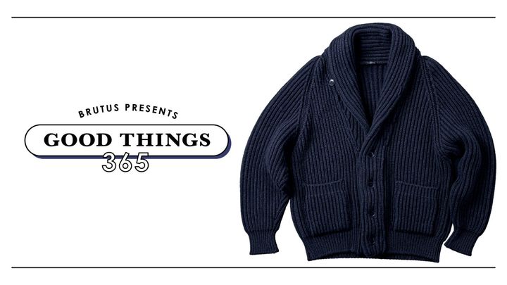 〈コモリ〉のショールカラーカーディガン