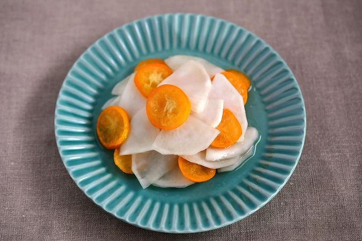 金柑のはちみつ漬けを使ったかぶなます