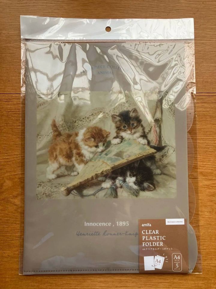 Seria(セリア)：A4クリアホルダー 5ポケット マスターピースコレクション/FA