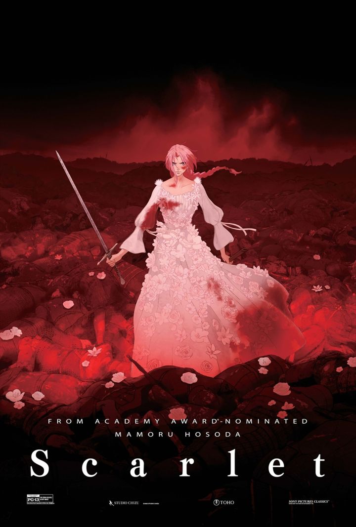 映画『果てしなきスカーレット』海外版ポスター （C）2025 STUDIO CHIZU width=