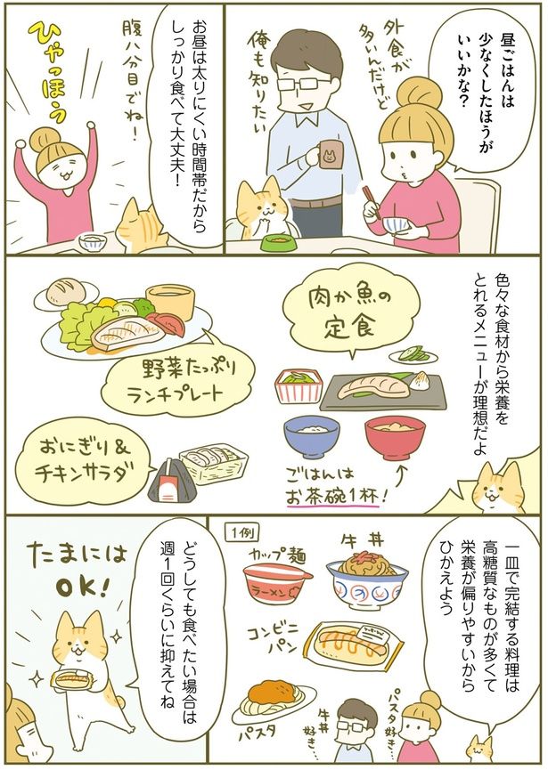 昼ごはんは少なくしたほうがいいかな？ （C）卵山玉子／KADOKAWA