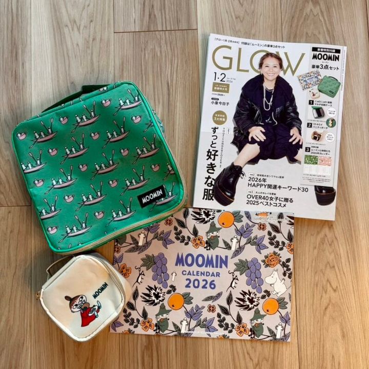 帰省や旅行に大活躍！ムーミンのスクエアポーチ２種