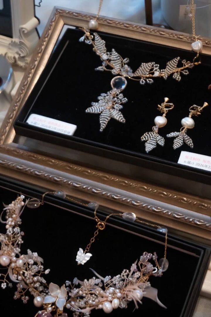 アクセサリー作家さんの展示会