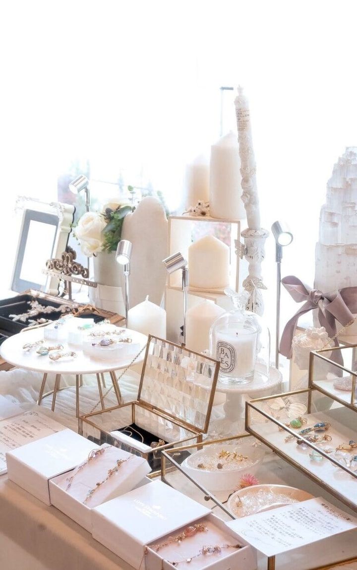 アクセサリー作家さんの展示会