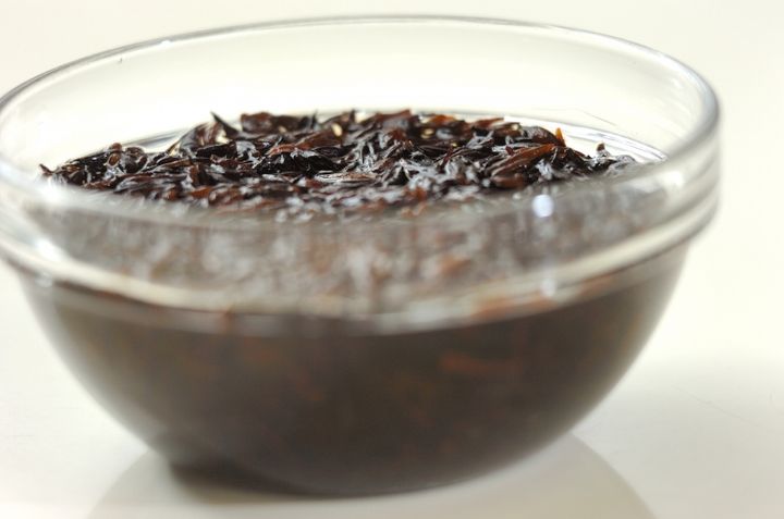 ヒジキと揚げ高野豆腐の煮物の下準備1