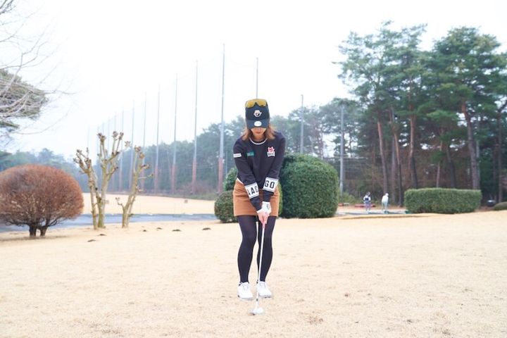 冬芝からも寄せワンを獲る！ちょっとだけスタンスを開いてアウトサイド・インに振る