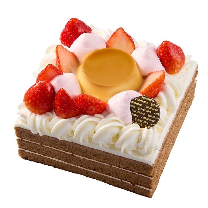 シャトレーゼ 【1～3月限定】紅ほっぺ種苺とプリンのキューブデコレーション