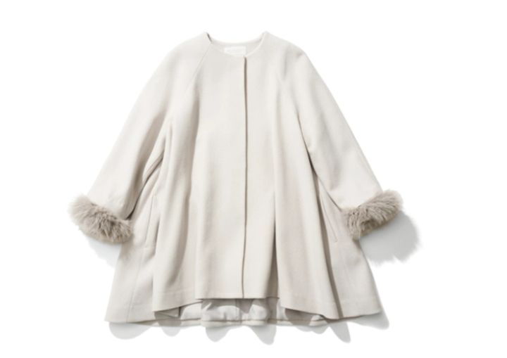 袖ファーコート