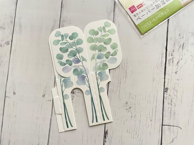ダイソー ペーパー加湿器（ユーカリ）デザインもかわいい