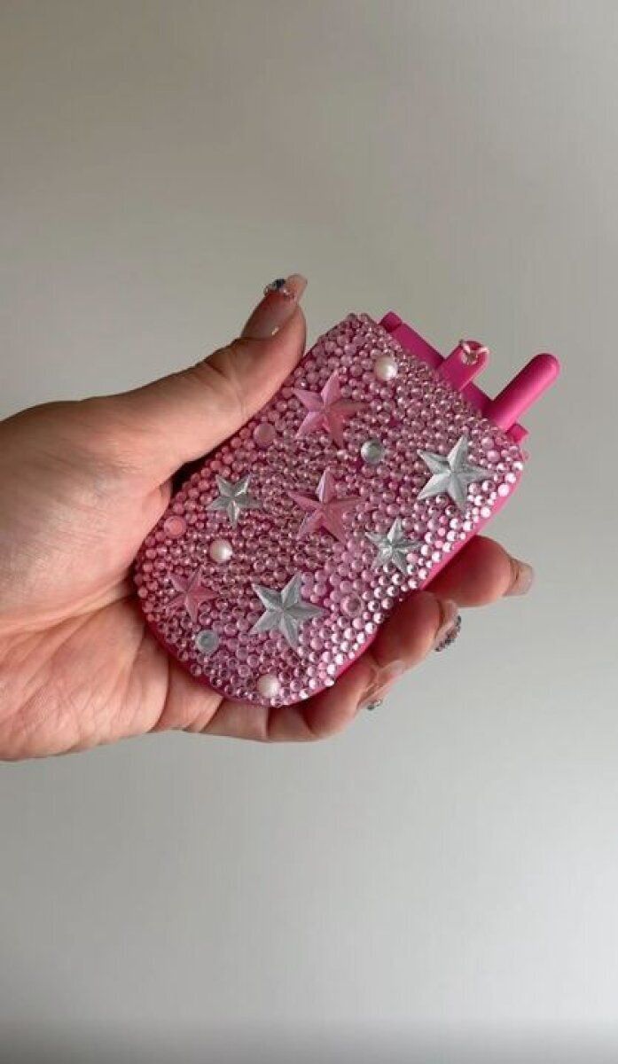 ダイソー コンパクトミラー ガラケー デコ