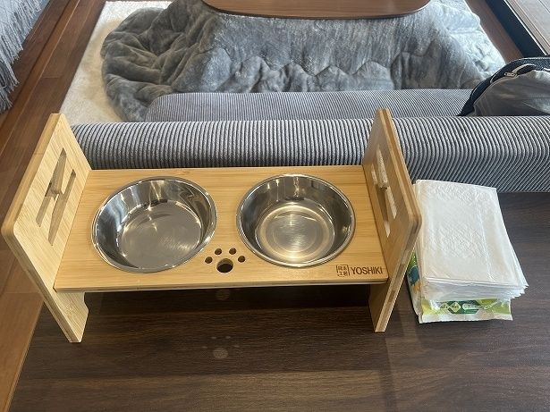 室内にワンちゃんのためのアイテムも完備