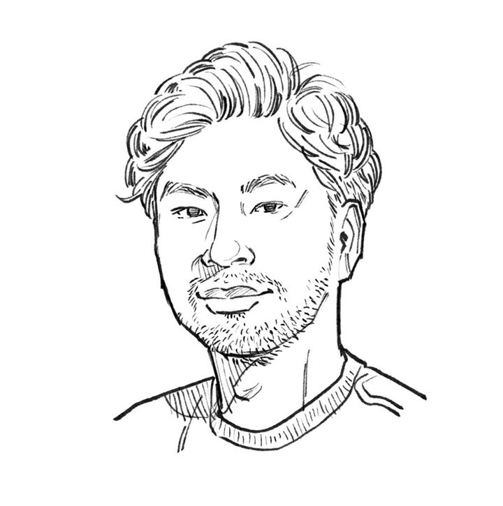 小川哲のイラスト