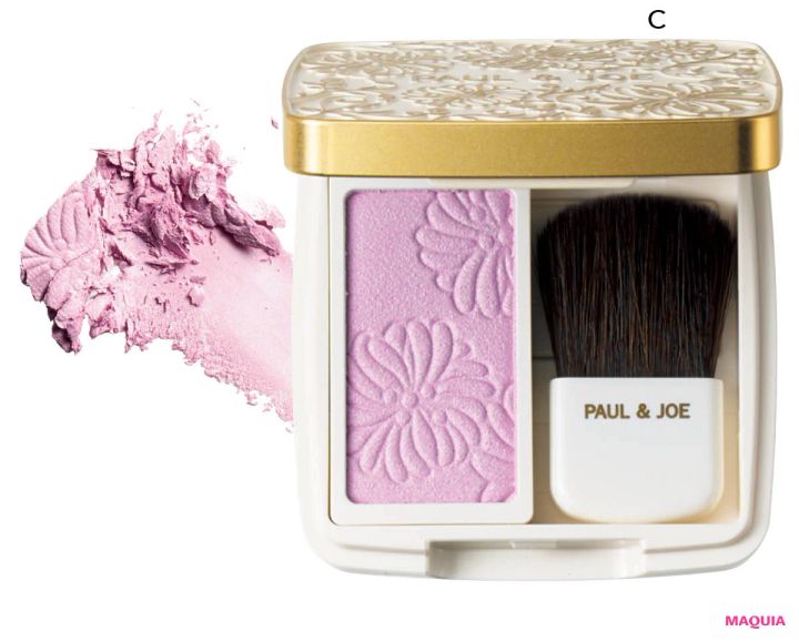 佐々木れなの2026年春トレンドメイク ポール & ジョー フェイスカラー ブラッシュ 07 