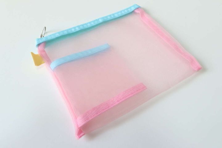 ミニポケット付メッシュポーチ