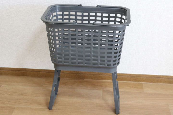 高さが変えられるバスケット スタンド使用時