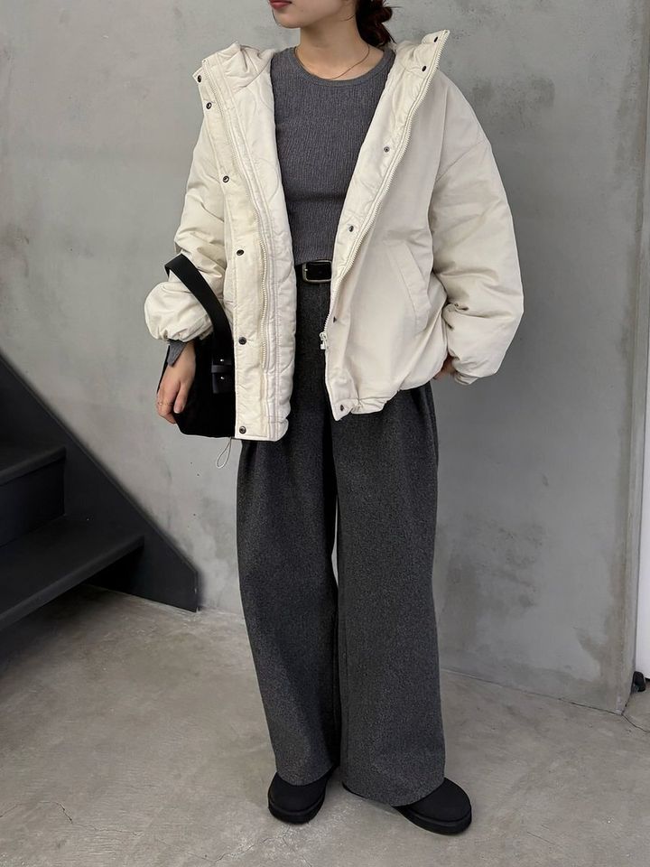 白ダウンコーデ2