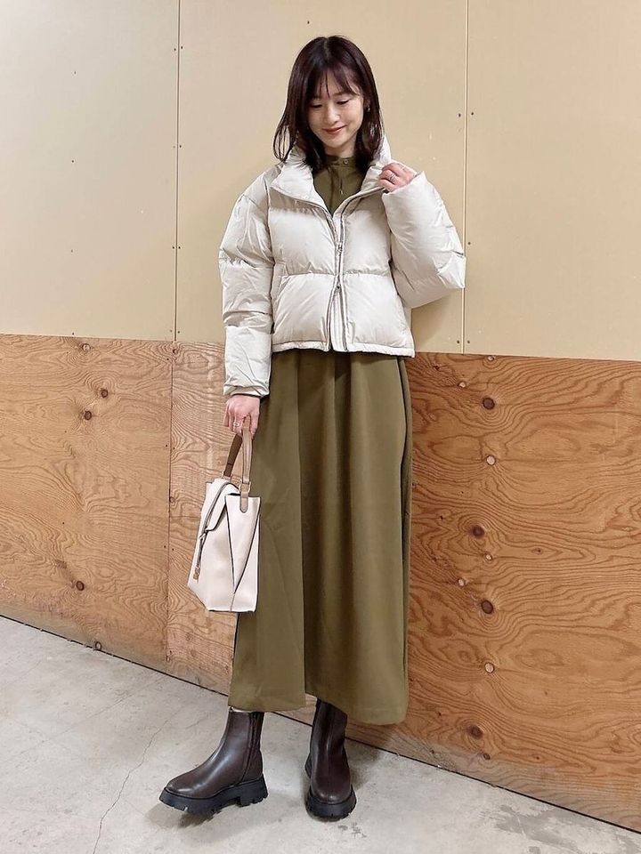 白ダウンコーデ4