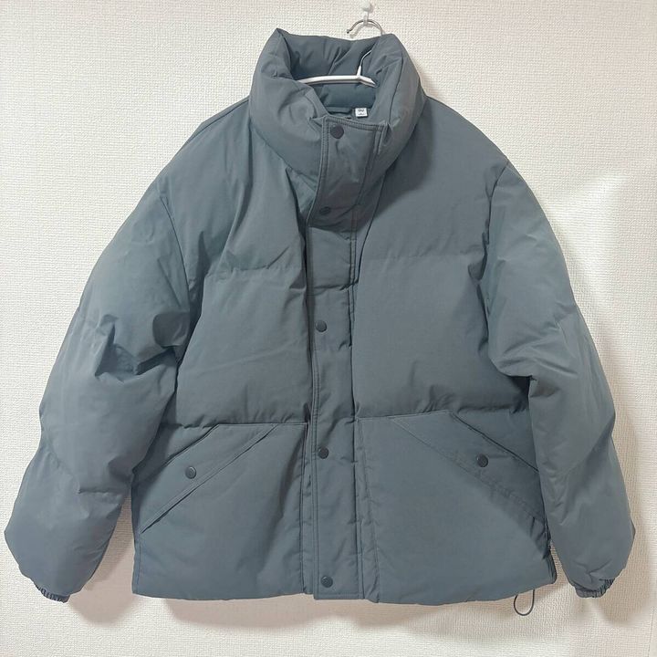 GUウォームパデッドスタンドブルゾン DARKGRAY