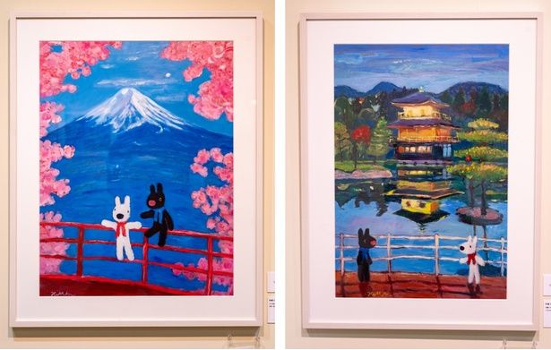 「今回、金閣寺や富士山など日本を描いた絵がたくさん到着していて、桜の色だったり、空の色だったり、元気が出る色使いでとっても幸せな気持ちになりました」(中川さん)