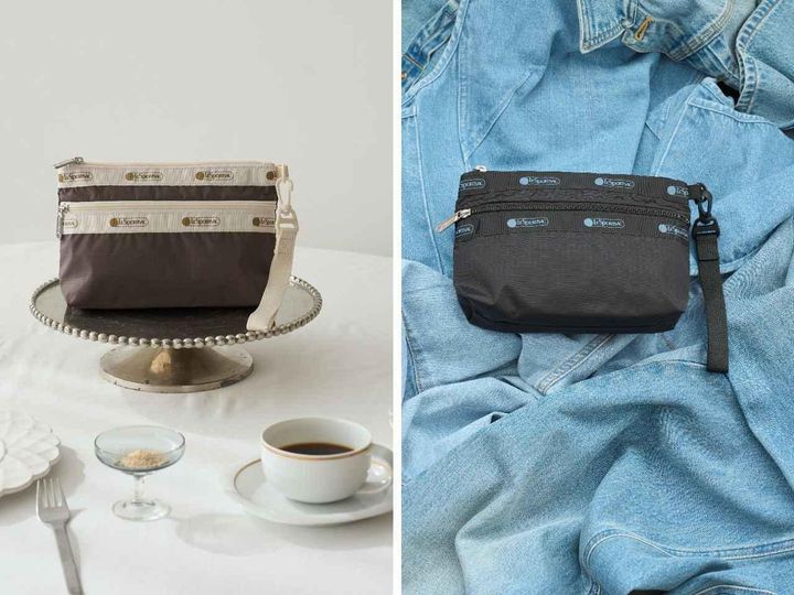 画像: 「COSMETIC CLUTCH W/STRAP」各￥6,490 出典：LeSportsac for FREAK'S STORE