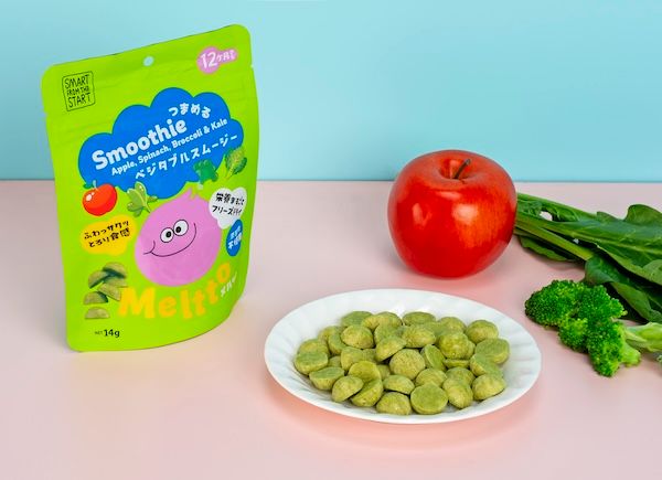 フリーズドライで閉じ込めたヨーグルトとスムージーのおやつ「Mellto」登場！全国のベビー用品専門店等で販売