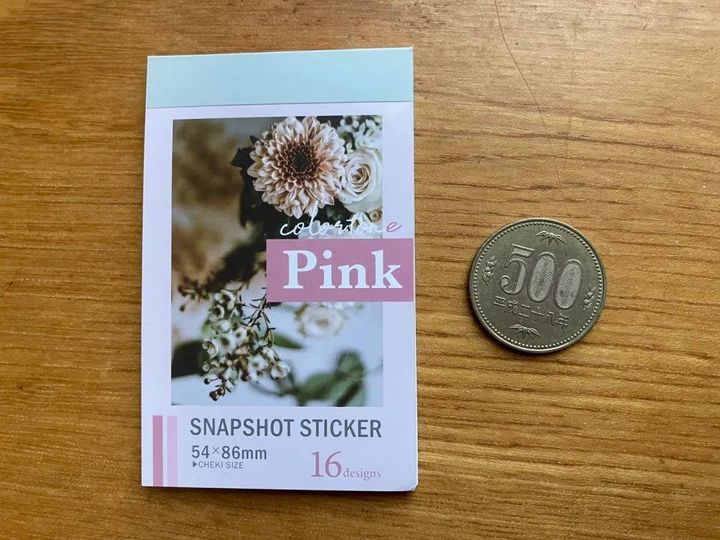 Seria(セリア)：ブック型チェキサイズシール