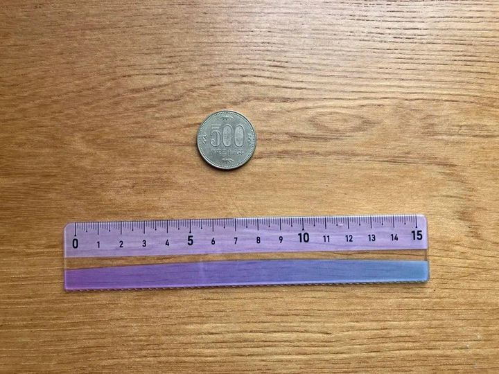 Seria(セリア)：色づく定規 15cm