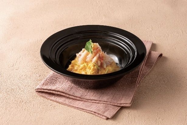 蟹とふわとろたまご、大根のあんかけ