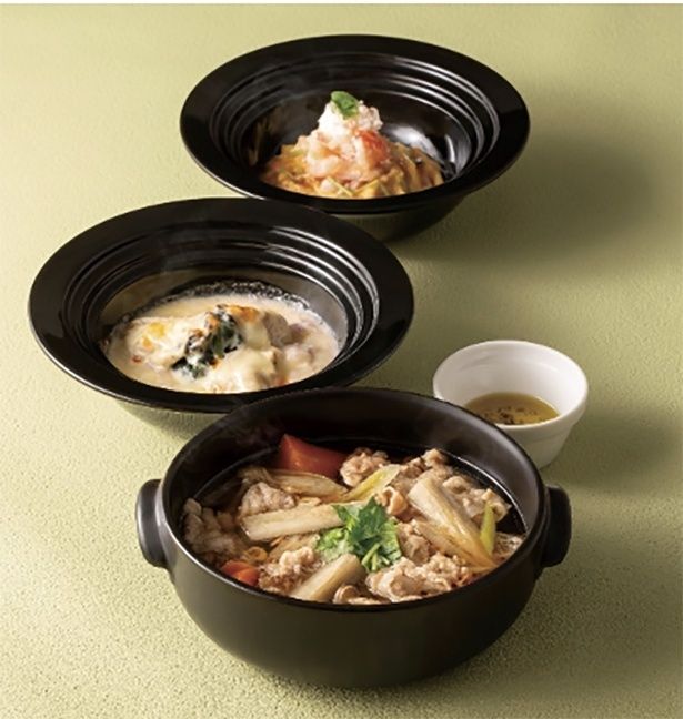 山形豚とごぼうの旨出汁鍋 おすすめ3品セット