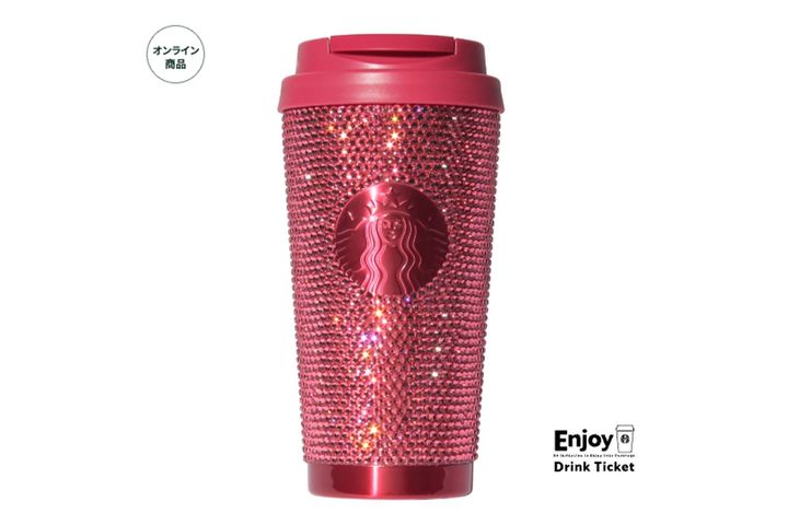 バレンタイン2026ステンレスタンブラーラインストーン473ml／￥19,500（税込み）／「スターバックス コーヒー ジャパン」公式サイトより引用