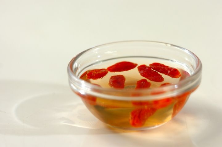 青菜入りサムゲタン風かゆの下準備1