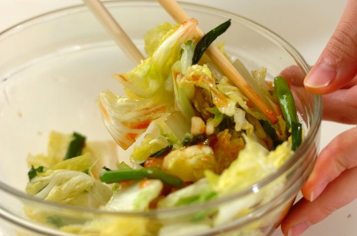 白菜の即席キムチの作り方2