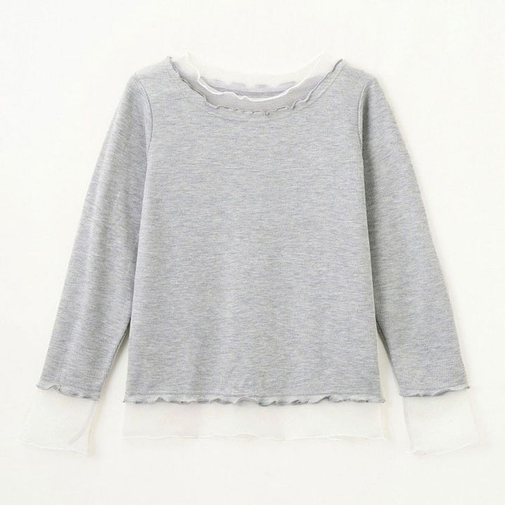 しまむらのレイヤード風プルオーバー（きなこっこ）