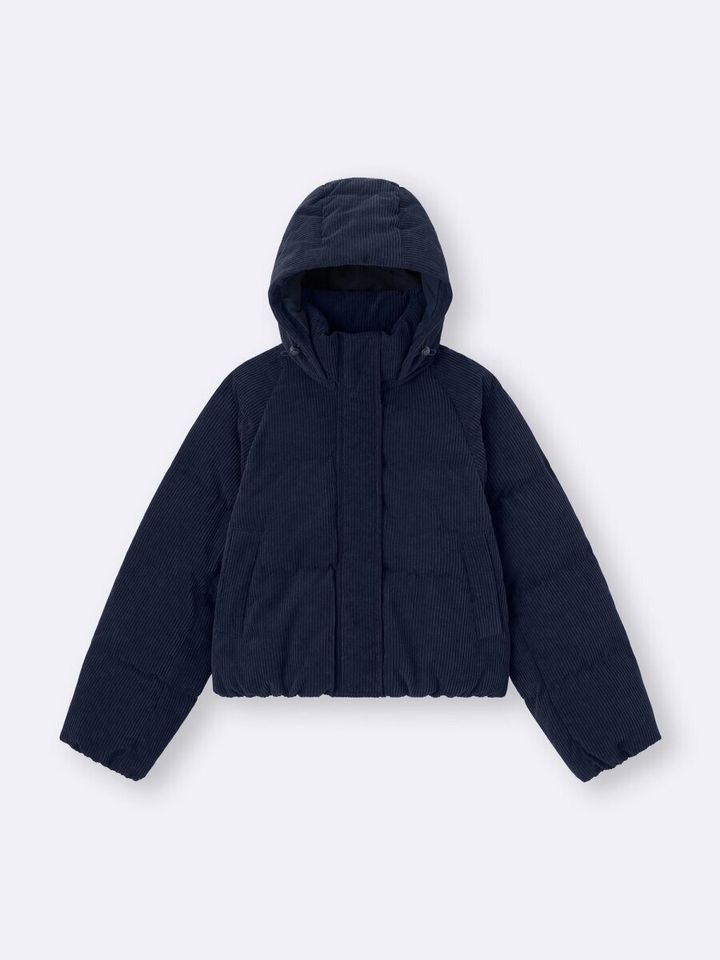 2026gu女性おすすめウォームパデッドコーデュロイブルゾン