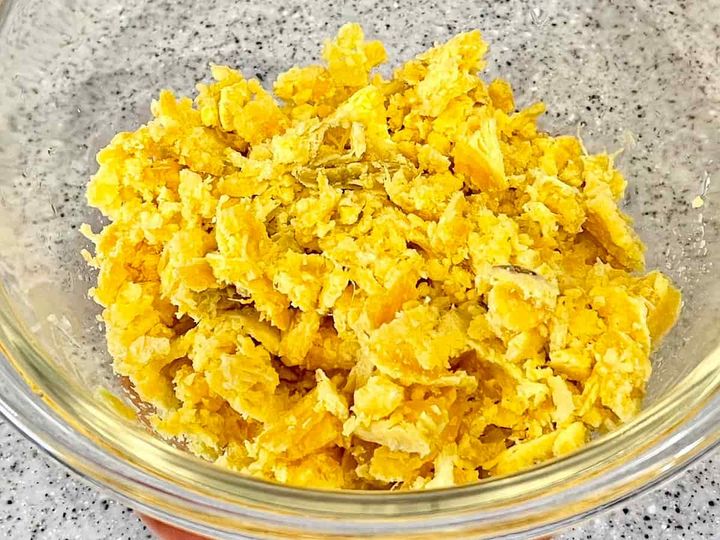 ほうれん草とベーコンのさつまいもサラダ