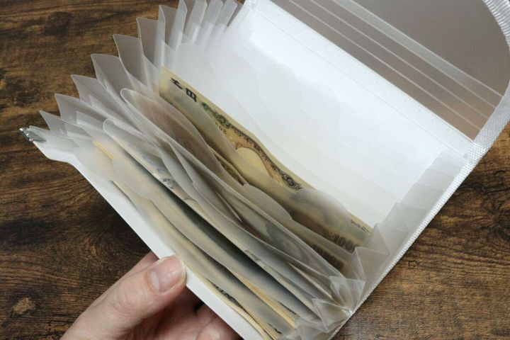 セクションファイル（13ポケット、B、白） 使用例