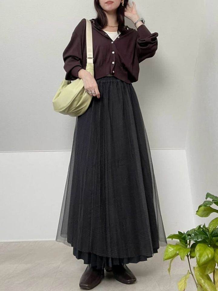 プリーツスカートコーデ4