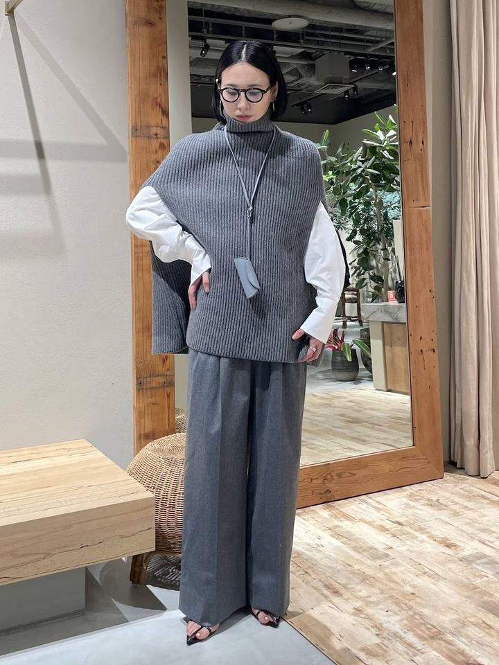 技ありニットケープは体型カバーにも効果的