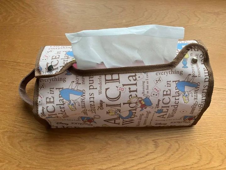 DAISO(ダイソー)：ティッシュケース(ふしぎの国のアリス)