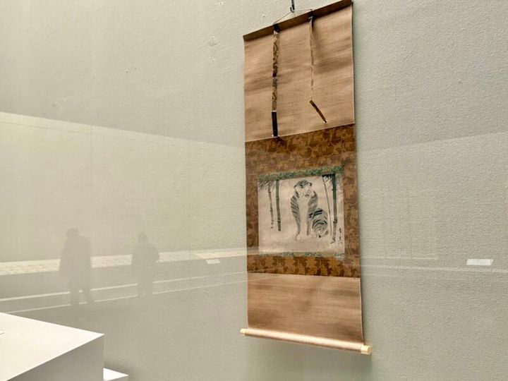 竹虎図（たけとらず）尾形光琳筆、江戸時代・18世紀／京都国立博物館