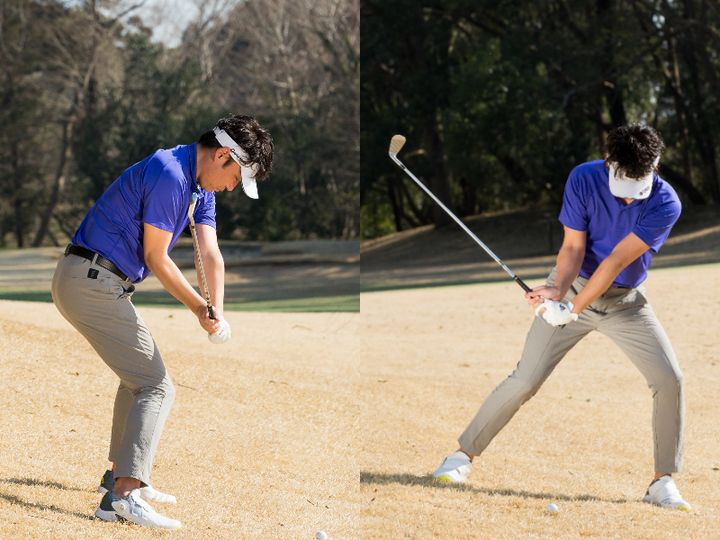 「手を使って打つ」とアイアンが上達する！傾斜地でも安定するコツは…