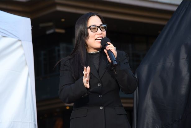 「私を振ってくれた男性たちに映画で復讐します」と語るゆりやんレトリィバァ監督 撮影：ソムタム田井