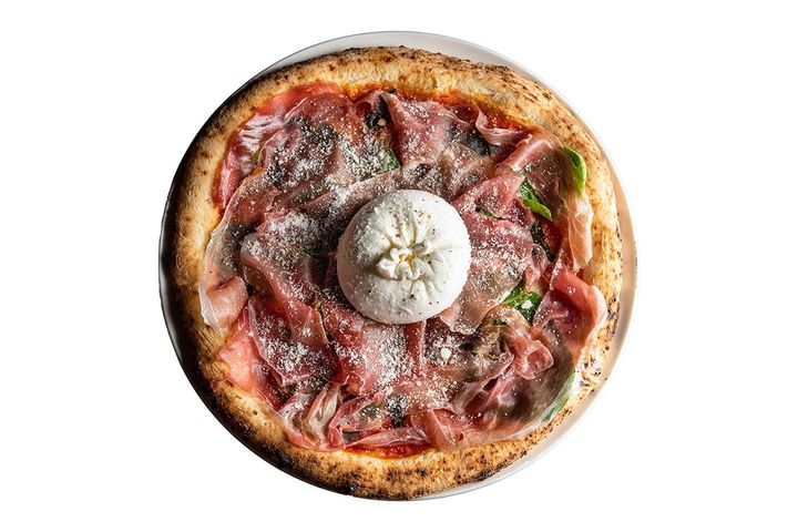 Pizza 4P's ブッラータパルマハムピザ